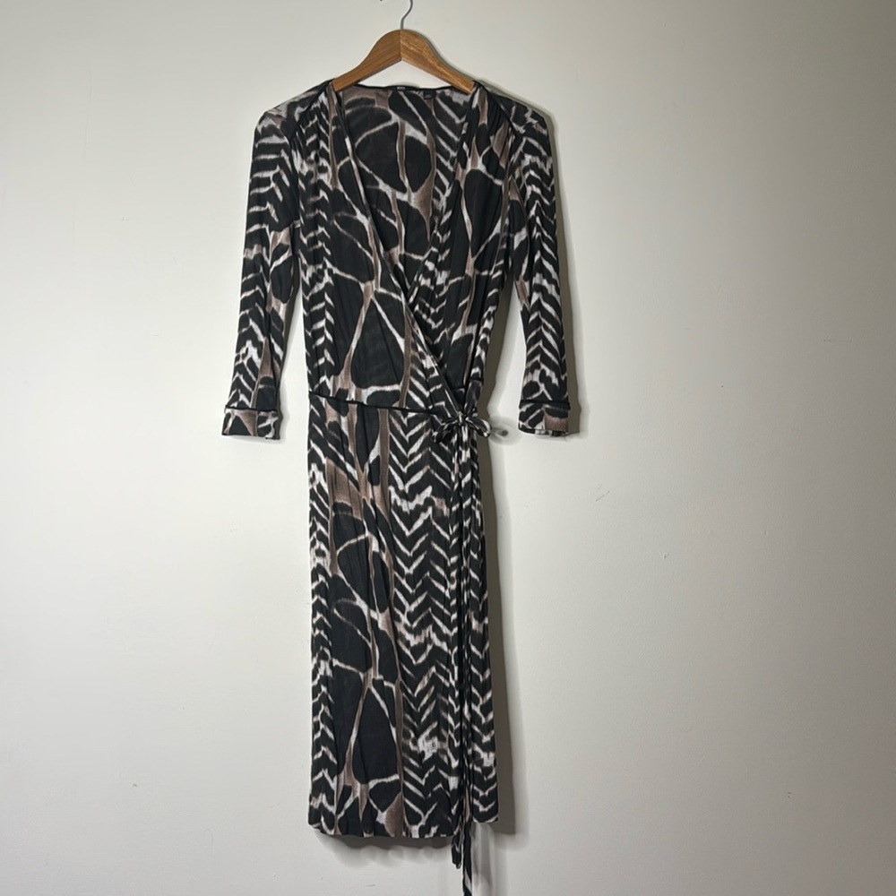 Hugo Boss Abstract Wrap Dress